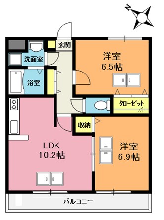 ルネスソレイユの間取り