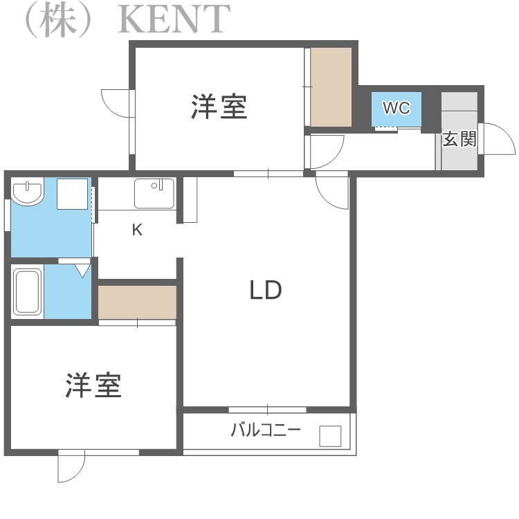 ピュアメゾン桑園の間取り