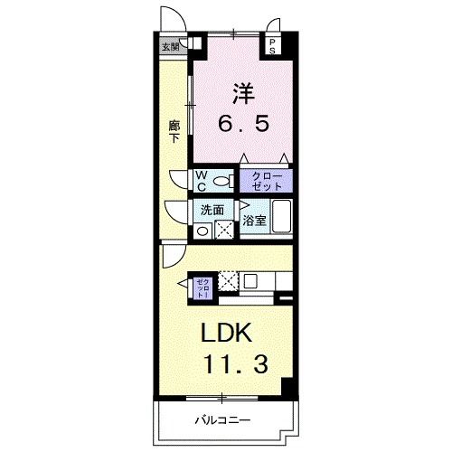 キュウブ由布川の間取り