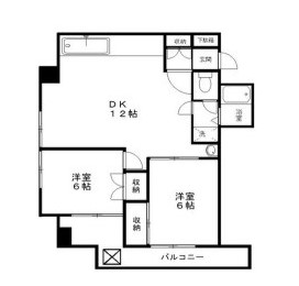 荒川区東日暮里のマンションの間取り