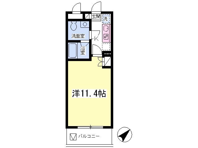 カーサ能ヶ谷の間取り