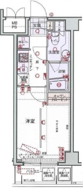 府中市幸町のマンションの間取り