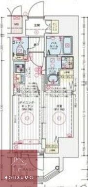 エステムコート大阪グラビティの間取り