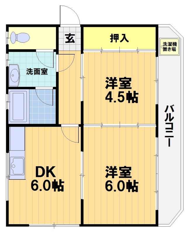 大文字マンションの間取り