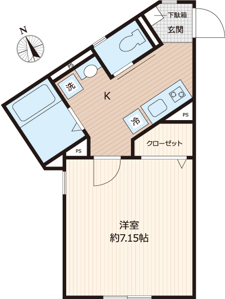 レミオパレス稲毛の間取り