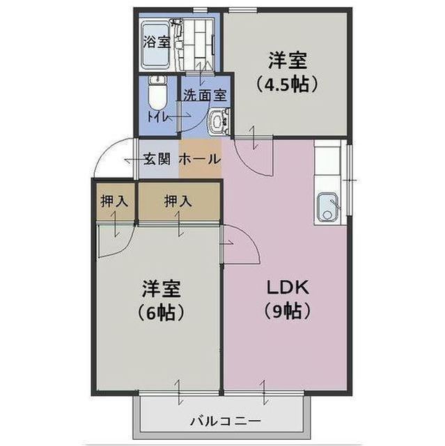 エスポワール　Ａ棟の間取り