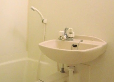 洗面設備　洗面台はバスルームに設置されています