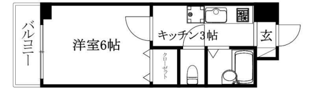 松山市土居田町のマンションの間取り