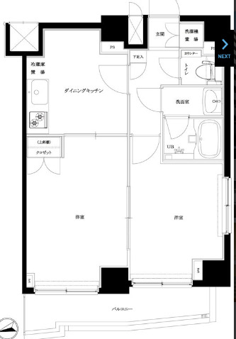 ルーブル北新宿の間取り