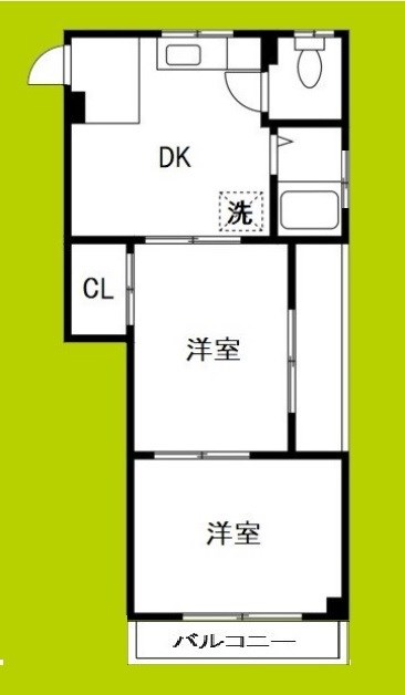 南津守冨士ハイツの間取り