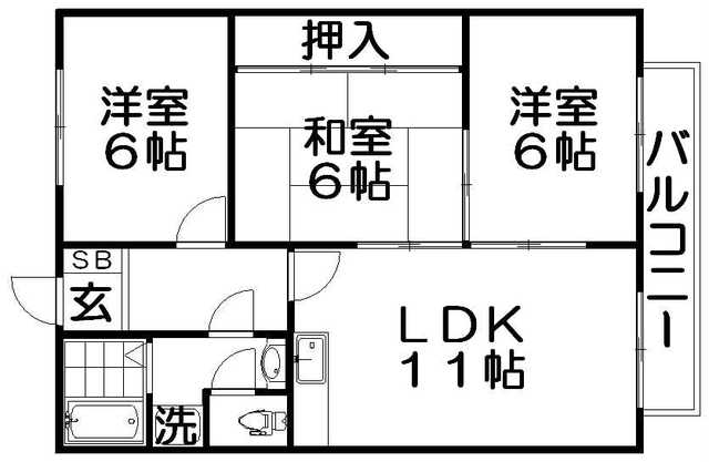 リバーサイドの間取り