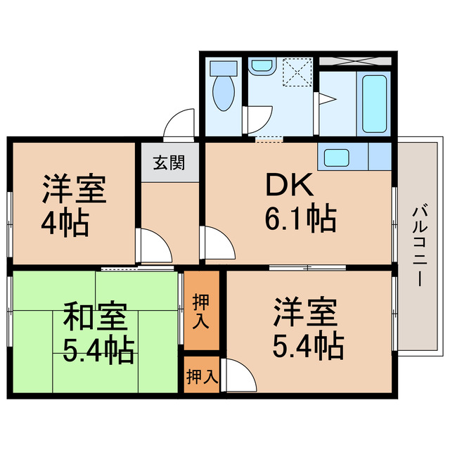 藤ハイツの間取り