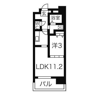 イリオス中島公園の間取り