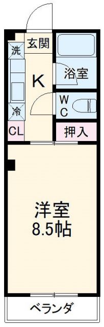 パレスハートＤ棟の間取り