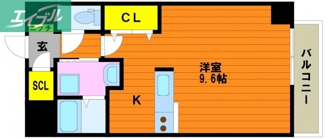 ウイング21中山下IIの間取り