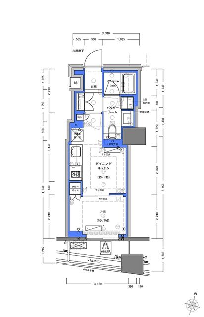 ディームス大手町ノースの間取り