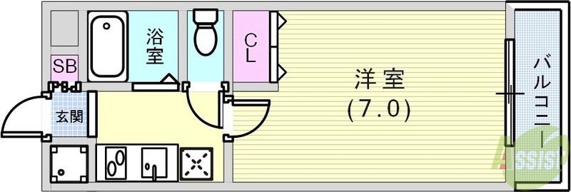 クレールモエの間取り