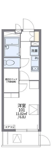 横浜市緑区鴨居のアパートの間取り