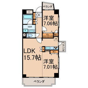 名古屋市千種区今池のマンションの間取り