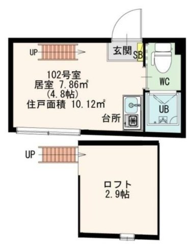 抜弁天フラットの間取り