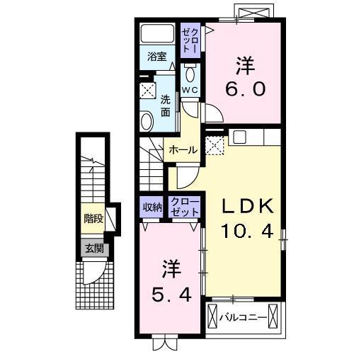 ［大東建託］メゾンド　ファミーユIIの間取り