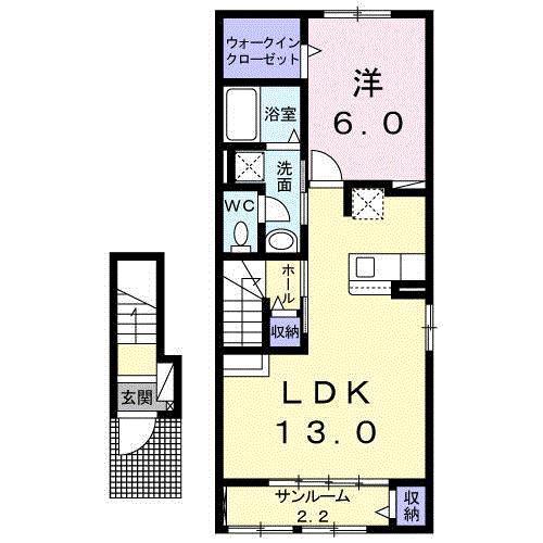 ［大東建託］ラフレシールの間取り