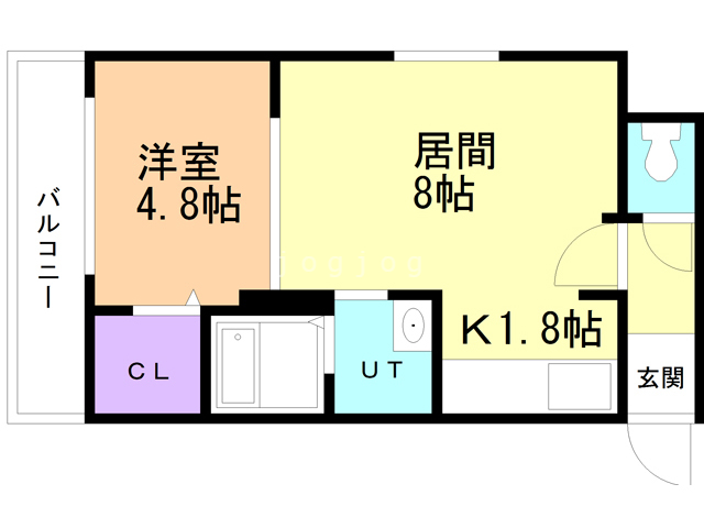 札幌市南区澄川三条のマンションの間取り