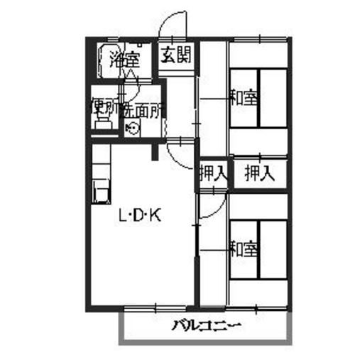 相生市山手のアパートの間取り