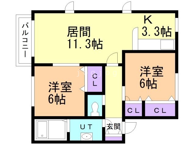 プレミエール真栄Iの間取り