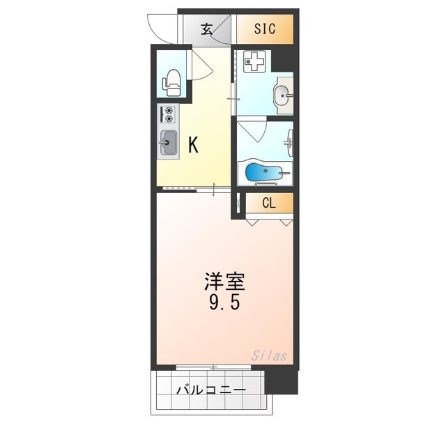 ジョイシティ二条城前の間取り