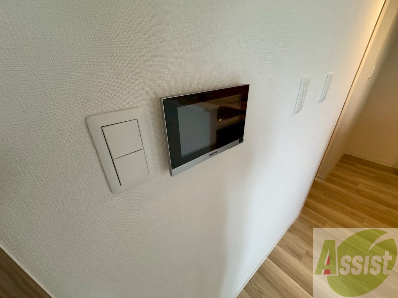 セキュリティ　インターホンです。オートロック付きで安心のマンションです。