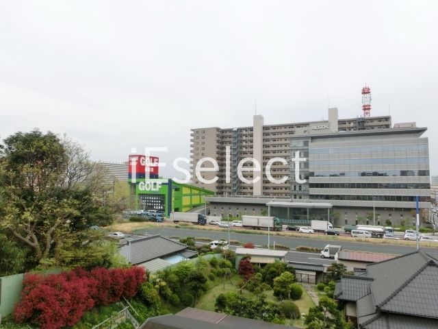 眺望　3階からの景色。前面抜けていて日当たり良好です。