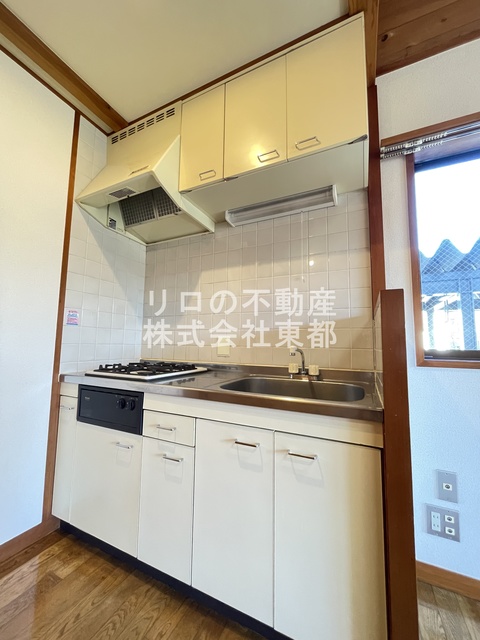 キッチン　お料理好きにはオススメのグリル付２口システムキッチン設置済♪