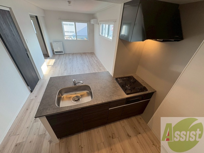 キッチン　システムキッチンなので、すぐお料理に使えます！