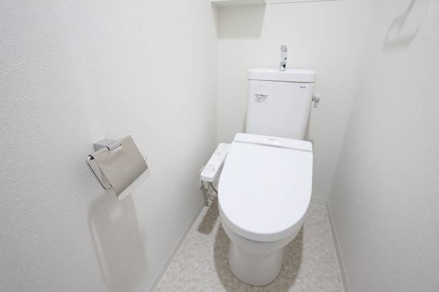 トイレ　清潔感のある色合いです