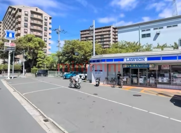 コンビニ　ローソン下新庄六丁目店（コンビニ）まで354m