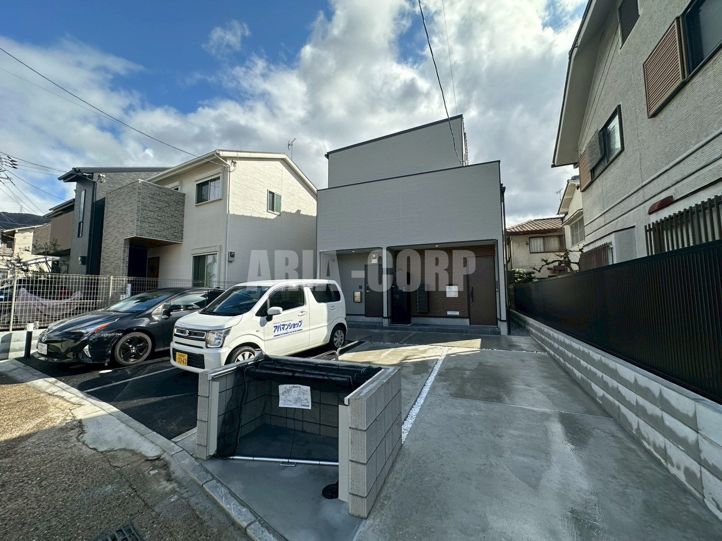 建物外観　2026年完成、大手ハウスメーカー施工のデザイナーズアパート