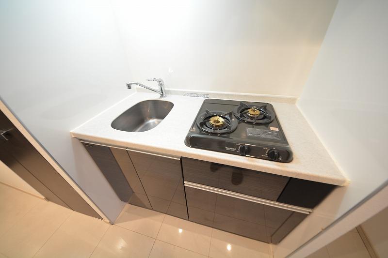 キッチン　ISM谷町六丁目　ガス2口コンロシステムキッチン