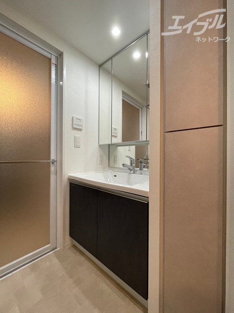 洗面設備　憧れの３面鏡（＾＾）