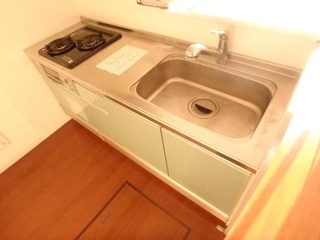 キッチン　２口ガスコンロシステムキッチン