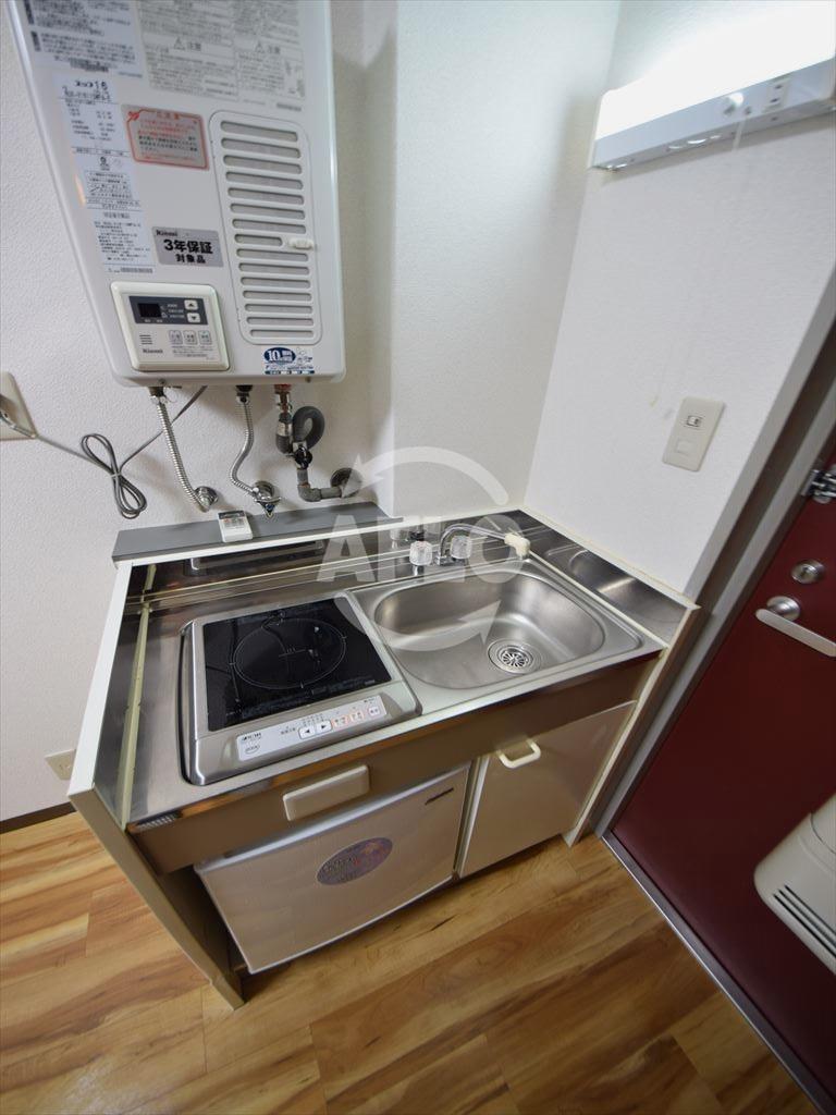 キッチン　昭和グランドハイツ恵美須　1口ＩＨキッチン