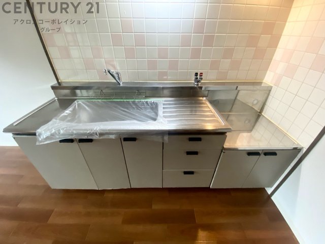 キッチン　ガスコンロ設置可能なキッチンです！