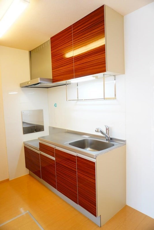 キッチン　ガスコンロ設置可能でお料理ラクラク