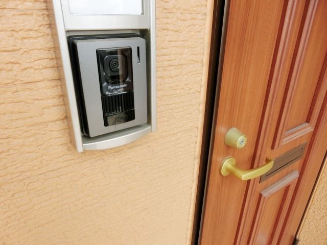 セキュリティ　訪問者がわかるインターホンです。