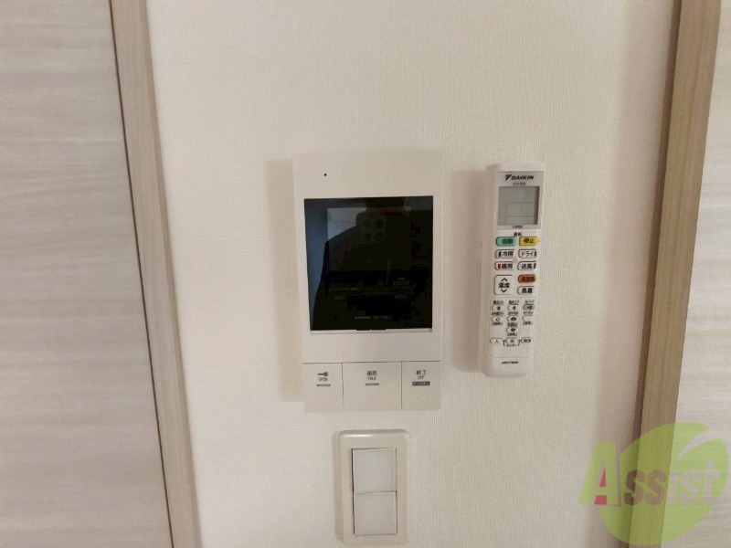 セキュリティ　インターホンで来客確認ができます。安心ですね。