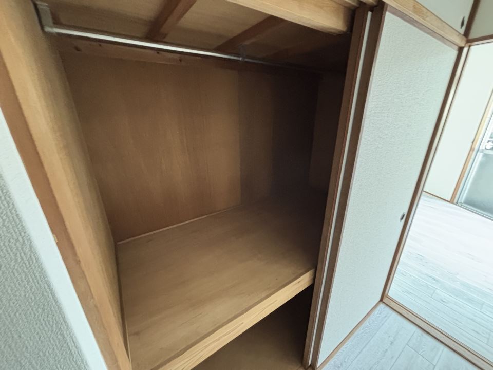 収納　個性的な間取です