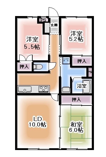 バルモアールの間取り