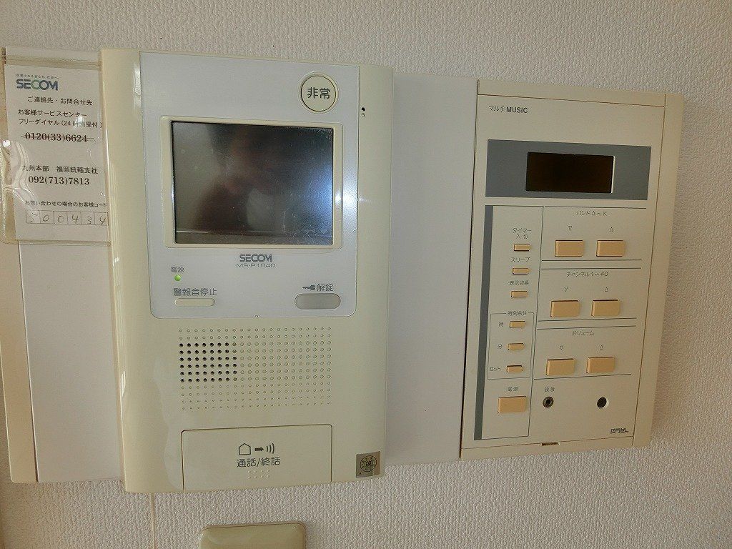 セキュリティ　TVモニタ付インターホン※前回募集時参考写真