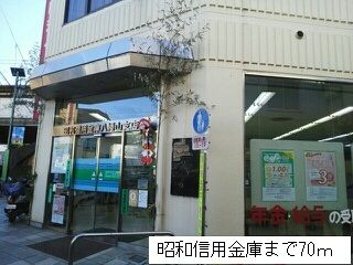 銀行　昭和信用金庫（銀行）まで70m