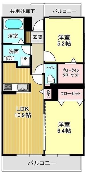 フラン シエロの間取り写真